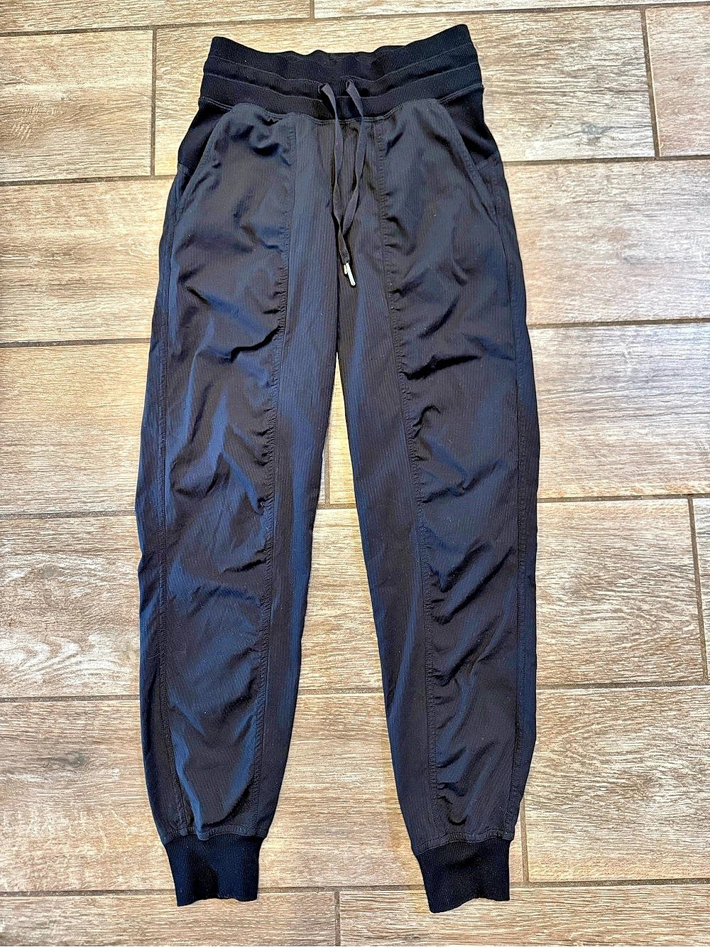 lululemon Lightweight Foldover-Waist Jogger Black Joggers size 0